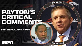 Stephen A. supports Sean Payton for calling out Nathaniel Hackett & Russell Wilson 🗣️ | First Take