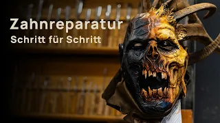 Krampus Zahnreparatur: Detaillierte Schritt-für-Schritt Anleitung - Holzkunst Eder Sebastian