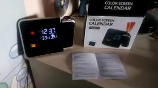 Review Wish Colorful LED Digital Projection Alarm Clock Product Part 1