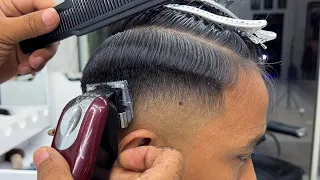 Basic Mens haircut || Step by Step Membuat Mide Fade Untuk Pemula - TUTORIAL