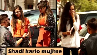 Engagement Prank on Cute Girls | Unglibaaz