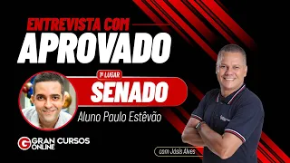 Entrevista com aprovado no Senado com Jósis Alves e aluno Paulo Estêvão