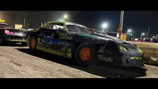 Podium finish! onboard with #1J Jason Fontaine @merrittville Hoosier Stock Div. - 8.20.22