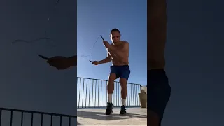 Tim Tszyu Shows Off Insane Skip Rope Tricks....On Vacation. #tszyu #skippingrope #boxingtraining