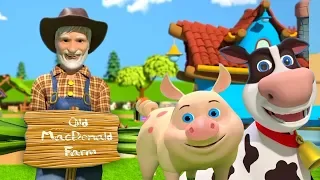 gamle macdonald hadde en gård | Old MacDonald Had A Farm | tegneserie sang for barn