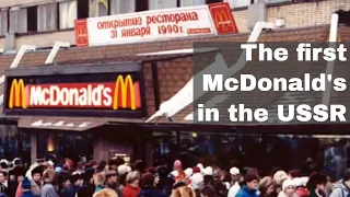 31st January 1990: McDonald's opens its first fast food restaurant in the Soviet Union USSR