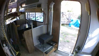 RV Wood Stove Install