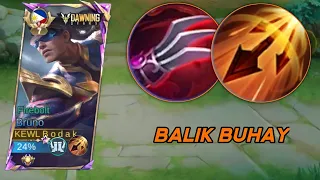 Insane lifesteal - Bruno build and emblem | Mobile Legends Bang Bang