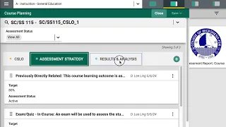 Nuventive solutions assessment results data entry