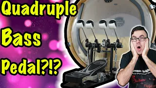 We Tried the QUADRUPLE Bass Pedal (ft. @rdavidr)