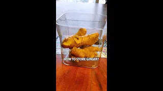 Here's how to properly store ginger for more than a month! | Easy Kitchen Hacks #shorts