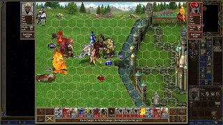 HoMM3: HotA - Castle & Factory vs. Conflux & Neutral (Siege)