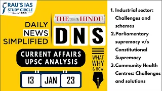 The Hindu Analysis | 13 JANUARY, 2023 | Daily Current Affairs | UPSC CSE 2023 | DNS