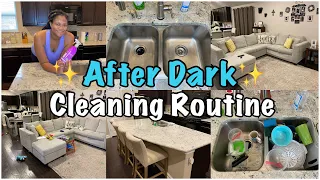 RELAXING AFTER DARK CLEAN WITH ME | COMPLETE DISASTER | MOM LIFE CLEANING MOTIVATION | SPEED CLEAN