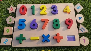 Numbers 123, 1 to 10 puzzle, Learn to count the number 1 to 10, 12345, Educational video for kids