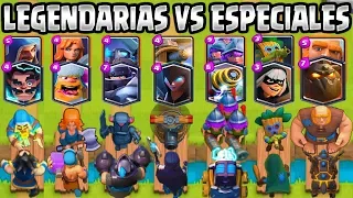 LEGENDARIAS VS ESPECIALES | CUAL ES MEJOR CALIDAD? | RETO CLASH ROYALE | 1vs1 |Clash Royale Olympics