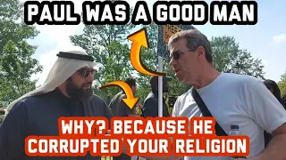 Why Don't You Muslims Like Paul? Sheikh Mohammed And Visitor Speakers Corner Sam Dawah