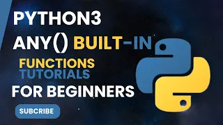 Master Python's any() Function: Conditional Statements Made Easy