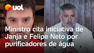 Paulo Pimenta cita arrecadação para comprar purificadores de água encabeçada por Felipe Neto