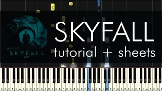 Skyfall - Piano Tutorial - How to Play - Adele