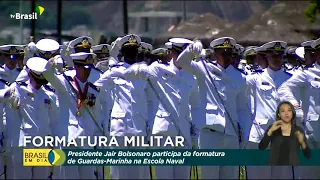 Presidente Jair Bolsonaro participa da formatura de Guardas-Marinha na Escola Naval