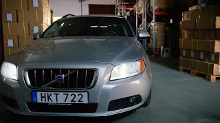 Montering av LED positionsljus på Volvo V70 fas 2