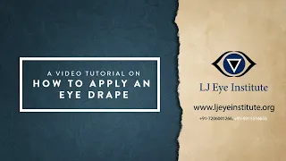 How to apply an eye drape