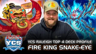 Yu-Gi-Oh! Top 4 YCS Raleigh Fire King Snake-Eye Deck Profile (ft. Levi Dudley)