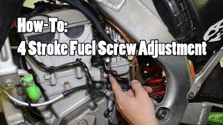How-To: 4 Stroke MX Fuel Screw Adjustment YZF CRF KXF RMZ FCR Part 2 of 2