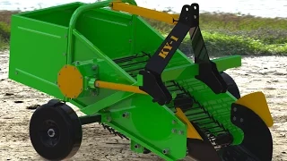 Картофелекопалка КУ-1, Картоплекопач КУ-1, ДТЗ-1Т, Potato digger.