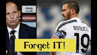 Allegri attacks Bonucci during his first interview