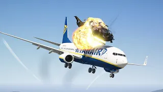 737 Crashes Into Helicopter Mid Air During Emergency Landing | GTA 5