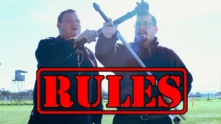 The rules of LARP (Live Action Role Playing)