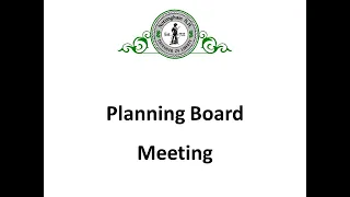 Planning Board October 12, 2022