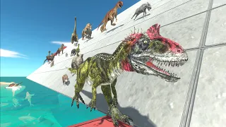 Who can cross the slide? - Animal Revolt Battle Simulator