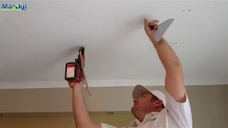 How to fix Nail or Screw Holes appearing in Drywall Ceiling