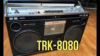 Hitachi TRK8080 Radio Cassette Appraisal Before Repair. Boombox Restoration. TRK-8080.