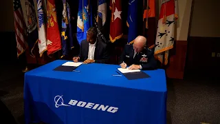 Corps of Cadets signs Memorandum of Understanding with Boeing