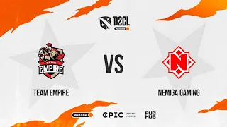 Team Empire vs Nemiga Gaming, Winline D2CL Season 8, bo1 [Lex & 4ce]