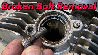Broken & Siezed Bolt Removal, DR 650 Cylinder Head