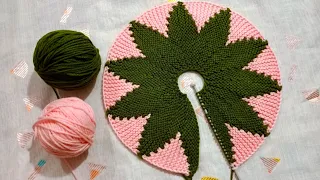 स्टार वाली पायदान अब आसान और खूबसूरत अन्दाज़ में | Knit Doormat Full Tutorial