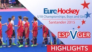 Spain v Germany - EuroHockey U18 Men's Semi Final