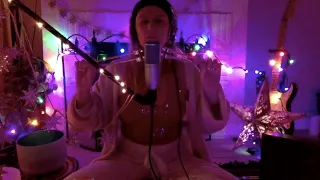 Third Eye Unicorn Intuition Sound Bath | ASMR Tuning Forks Waterfall | Boss RC-505 Looper Live