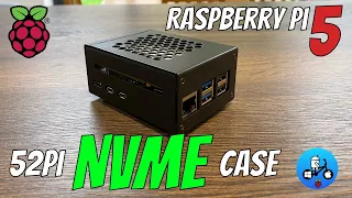 Raspberry Pi 5 Metal case with NVMe. 52Pi