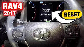 How to reset Maintenance required on Toyota RAV4 2013 to 2017
