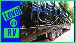 How to level a camper FAST!!!  Level your RV the EASY way with Andersen Levelers!!!