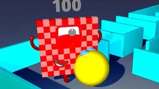 Numberblocks 100 vs Pacman to Numb 1