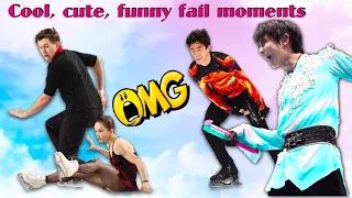 Figure skaters super cool, cute, funny fail moments ft Yuzuru and Nathan | Try not to laugh