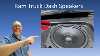 How to Install Dash Speakers:  Dodge Ram Three Way Front Stage Part 3!