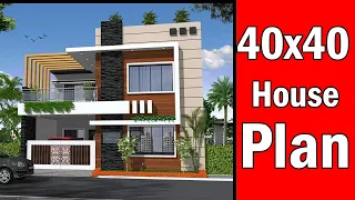 40 x 40 House Plan - 3BK with Full Details - 1600 SFT House Best House Plan 2020